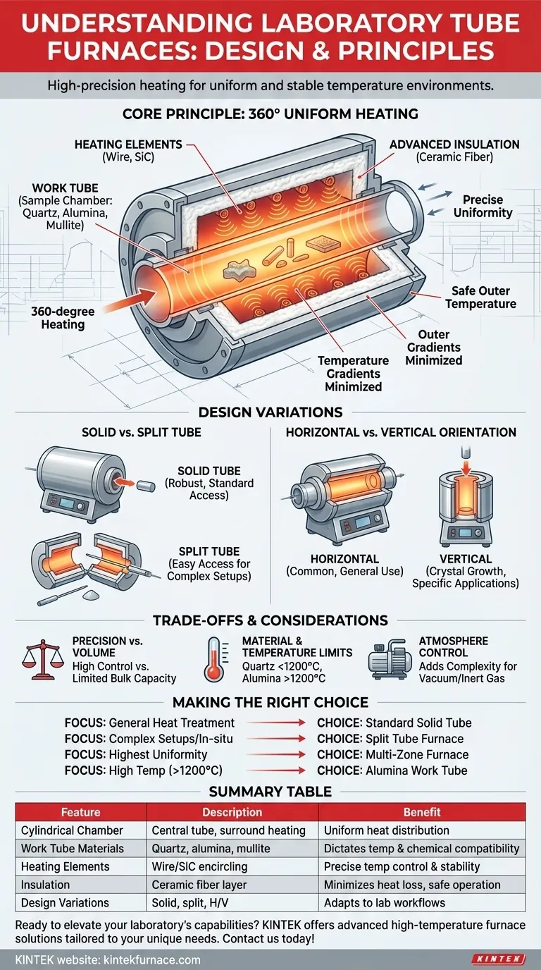실험실용 튜브로란 무엇이며 어떻게 설계됩니까? 실험실을 위한 정밀 가열 마스터하기 시각적 가이드
