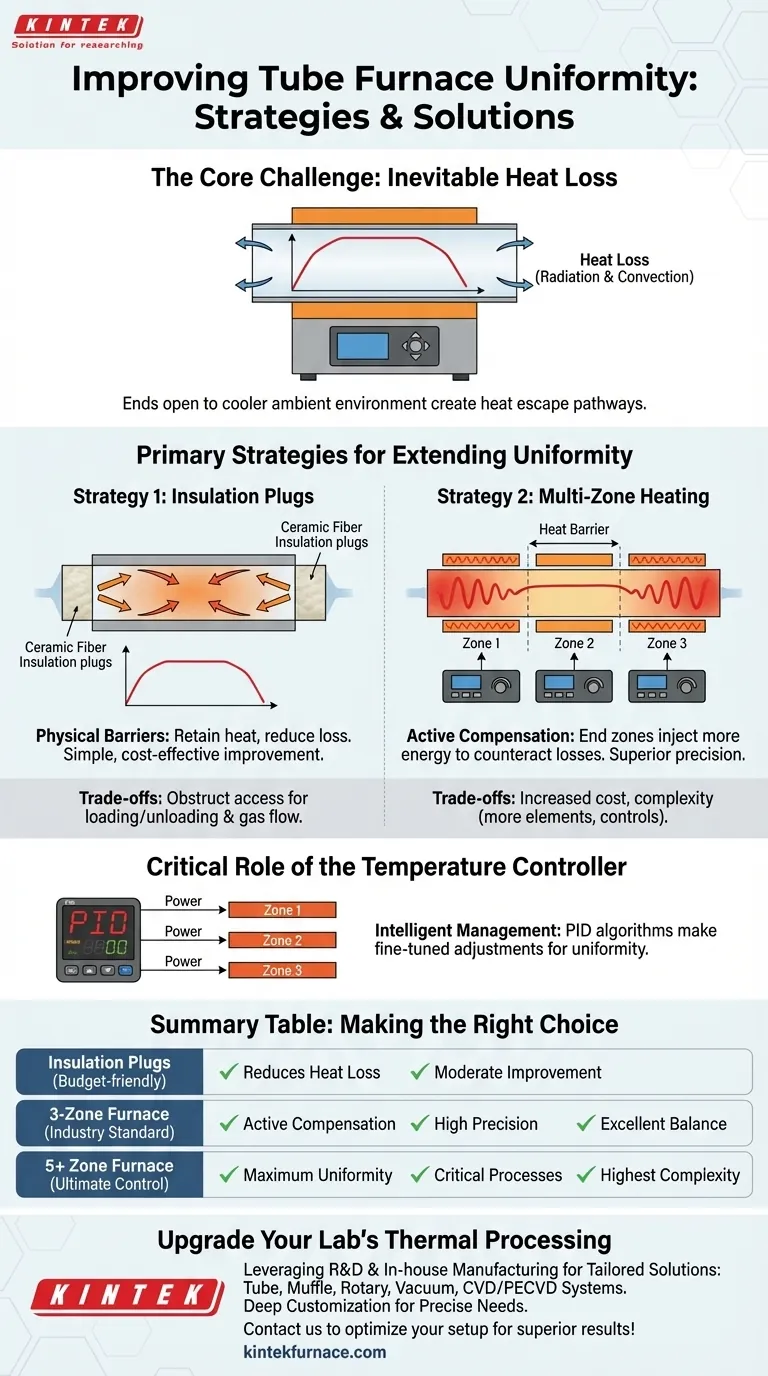 Wie kann die gleichmäßige Länge eines Rohrofens verbessert werden? Steigern Sie die Temperaturgleichmäßigkeit mit bewährten Methoden Visuelle Anleitung