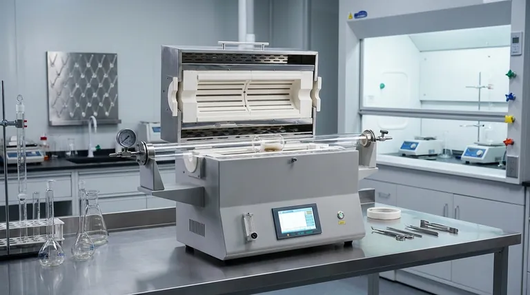 분할 튜브 가열로(단일 구역)의 용도는 무엇인가요?손쉬운 샘플 접근을 통한 정밀 가열