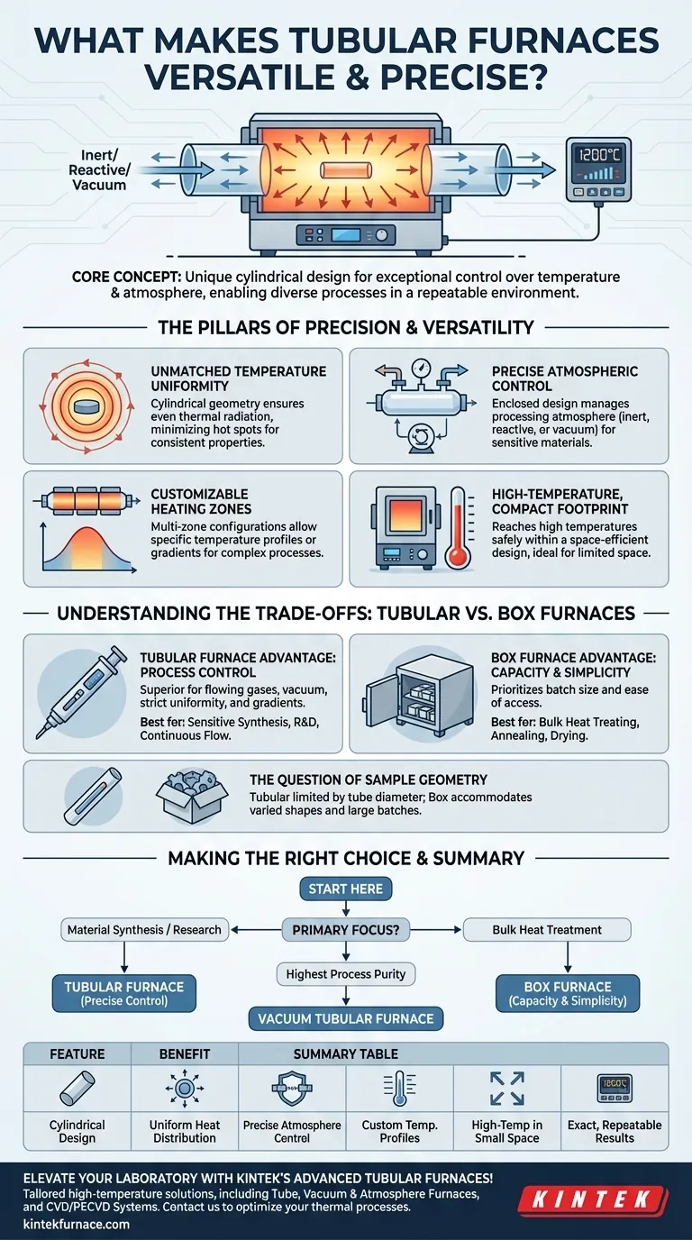 관상로(Tubular Furnaces)는 무엇을 다재다능하고 정밀하게 만드는가? 우수한 열처리 제어를 경험해 보세요 시각적 가이드