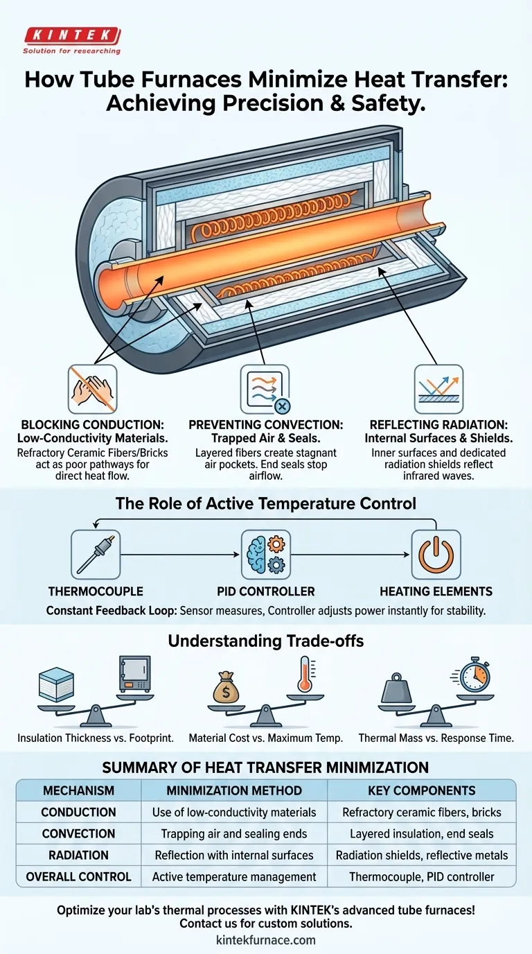 كيف يتم تقليل انتقال الحرارة في فرن الأنبوب؟ استراتيجيات رئيسية للإدارة الحرارية الفعالة دليل مرئي