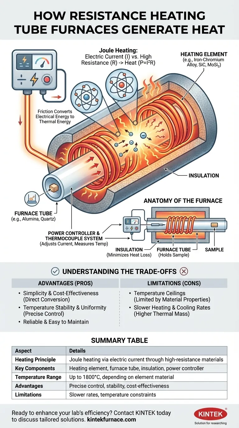 Come generano calore i forni a tubo a resistenza? Padroneggiare il controllo preciso della temperatura Guida Visiva