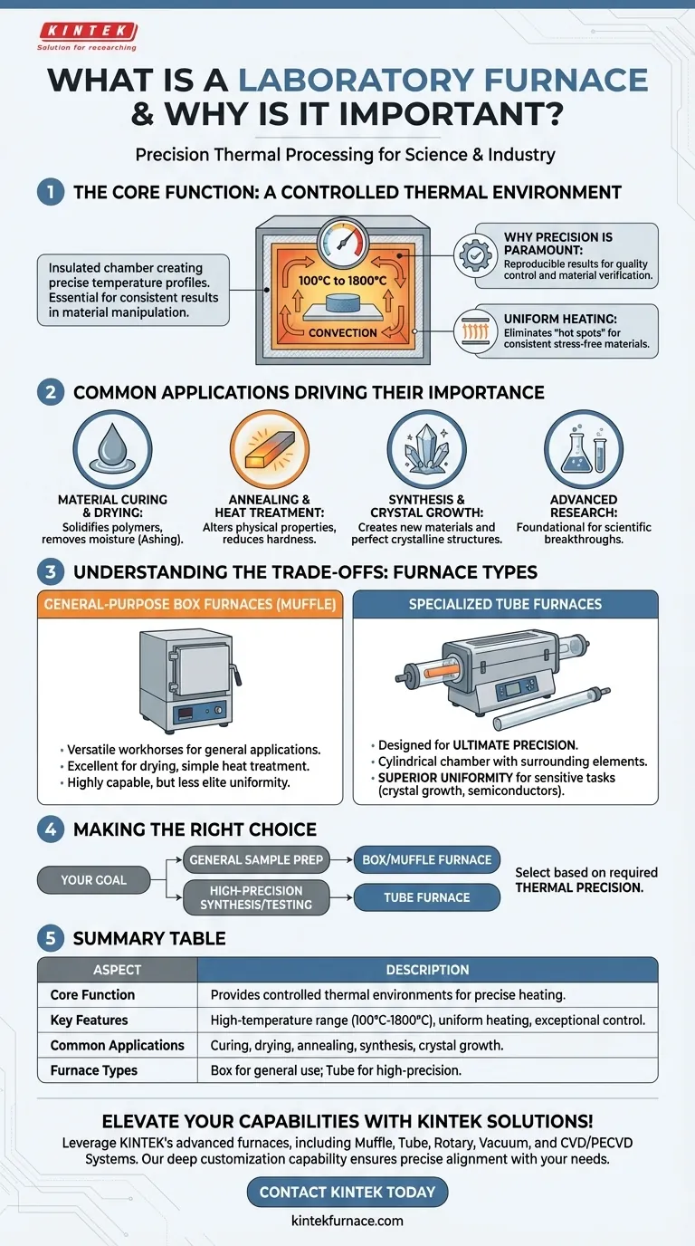 O que é um forno de laboratório e por que é importante? Desbloqueie o Aquecimento de Precisão para o Seu Laboratório Guia Visual