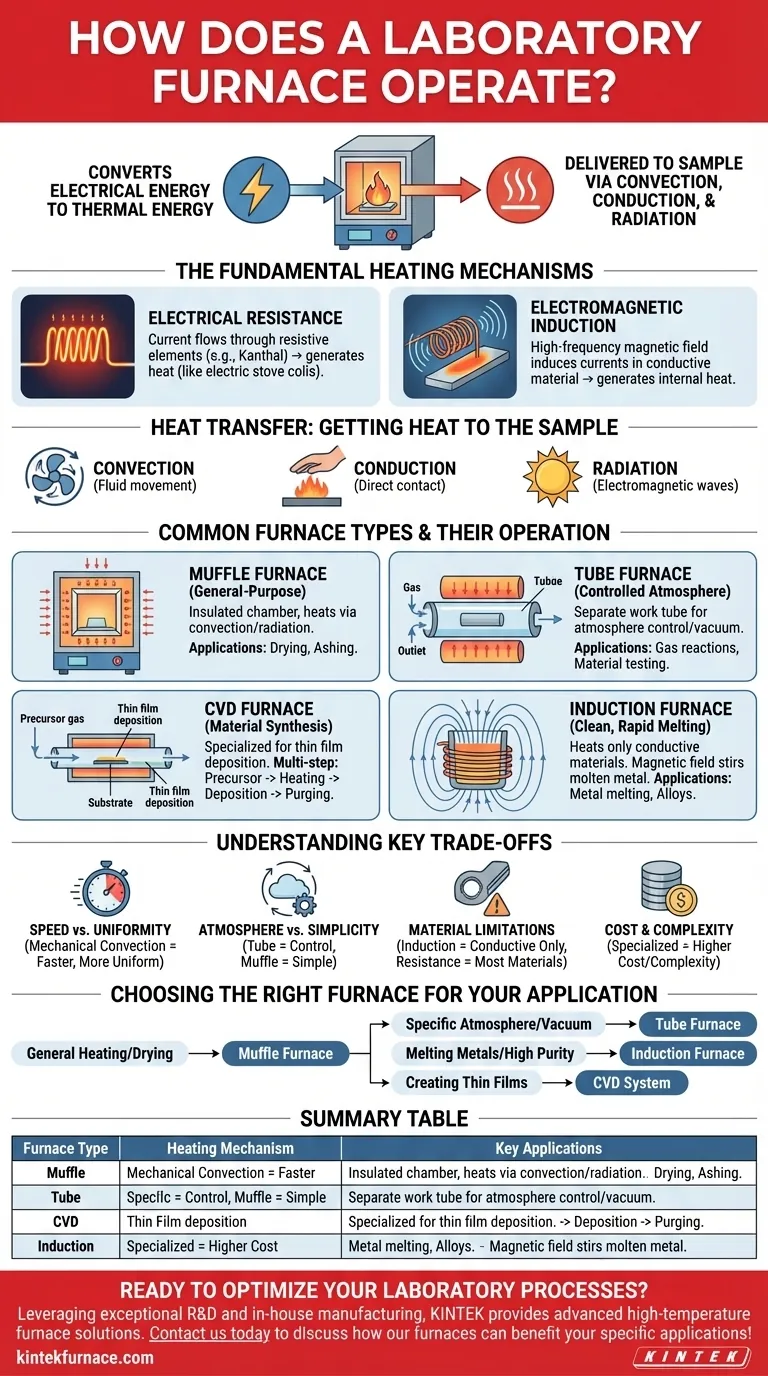 Como funciona um forno de laboratório? Domine os Princípios de Aquecimento para o seu Laboratório Guia Visual