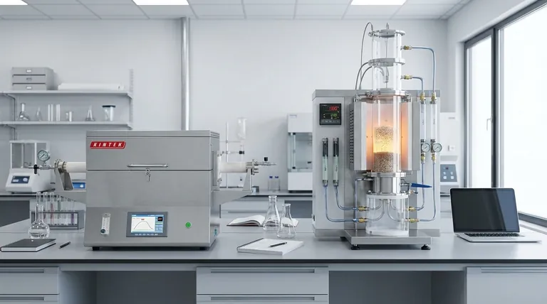 Wie unterscheidet sich die Heizmethode eines Wirbelschicht-Vertikalrohrbrenners von gewöhnlichen Rohröfen? Entdecken Sie die Hauptunterschiede für eine bessere Laboreffizienz