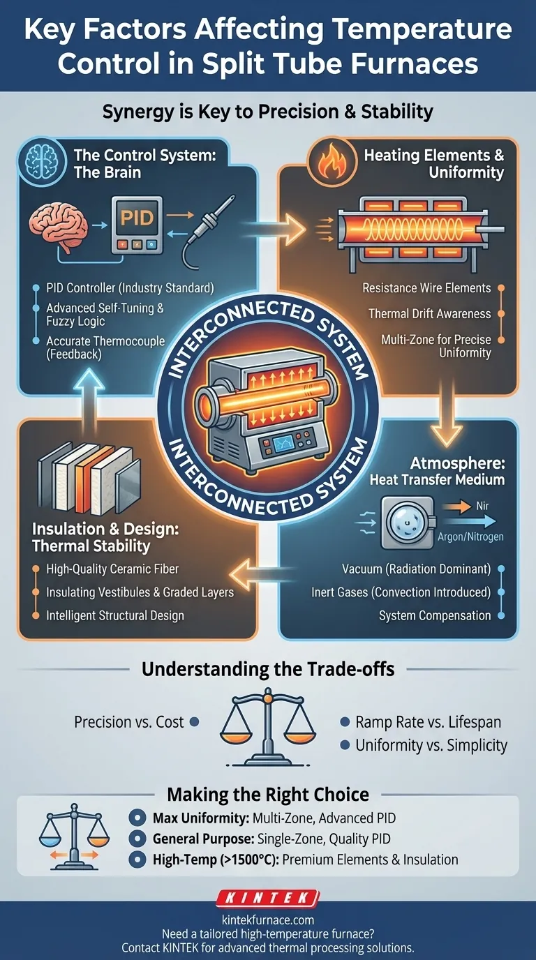 影响分体式管式炉温度控制的关键因素有哪些？确保精确性和均匀性 图解指南