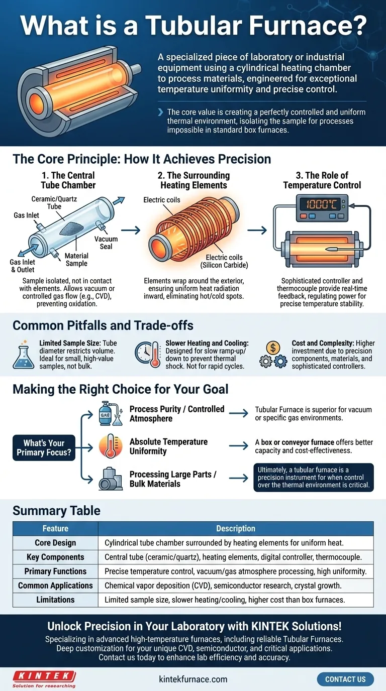 チューブ炉とは何ですか？ラボおよび産業用途向けの精密加熱 ビジュアルガイド