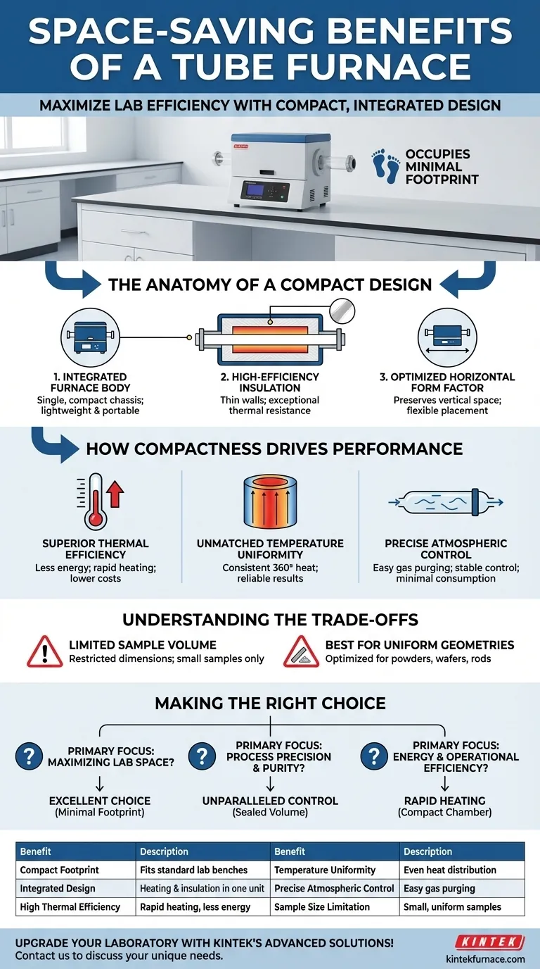 管式炉有哪些节省空间的好处？紧凑型设计最大限度地提高实验室效率 图解指南