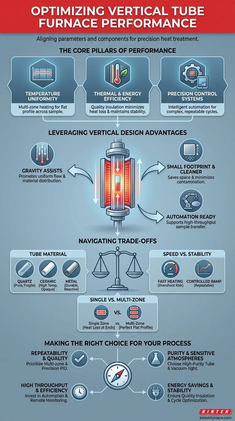 How can the performance of a vertical tube furnace be optimized? Boost Efficiency and Precision in Heat Treatment Visual Guide