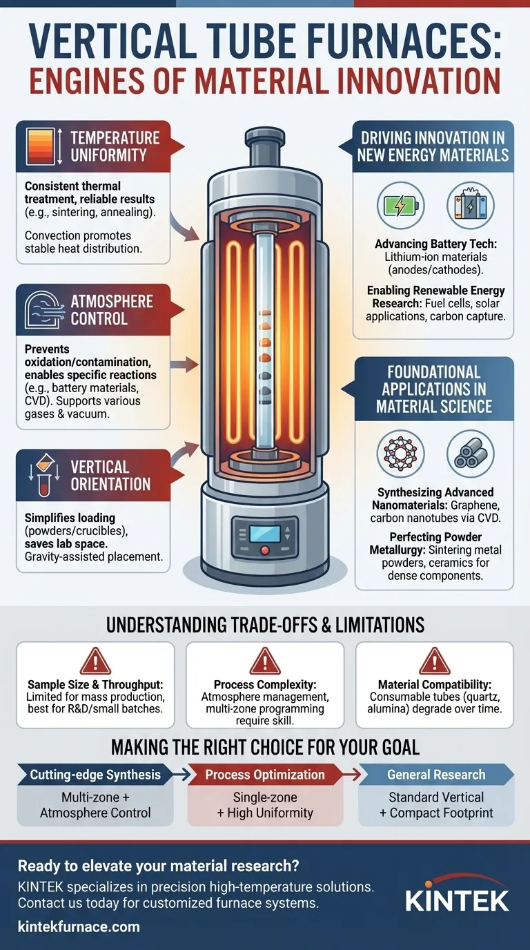 How do vertical tube furnaces contribute to advancements in material science and industrial production? Unlock Precision in Material Innovation Visual Guide
