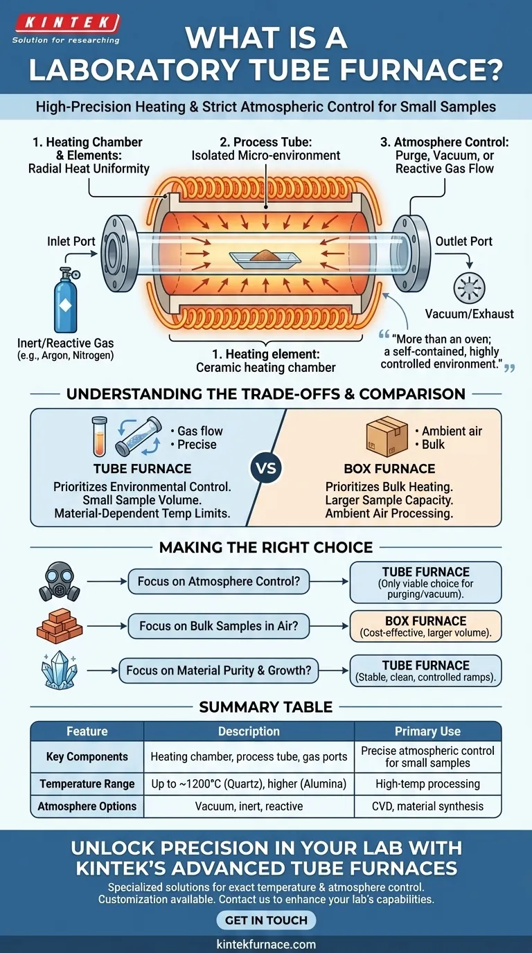 ما هو فرن الأنبوب المخبري؟ إتقان التسخين الدقيق والتحكم في الجو دليل مرئي