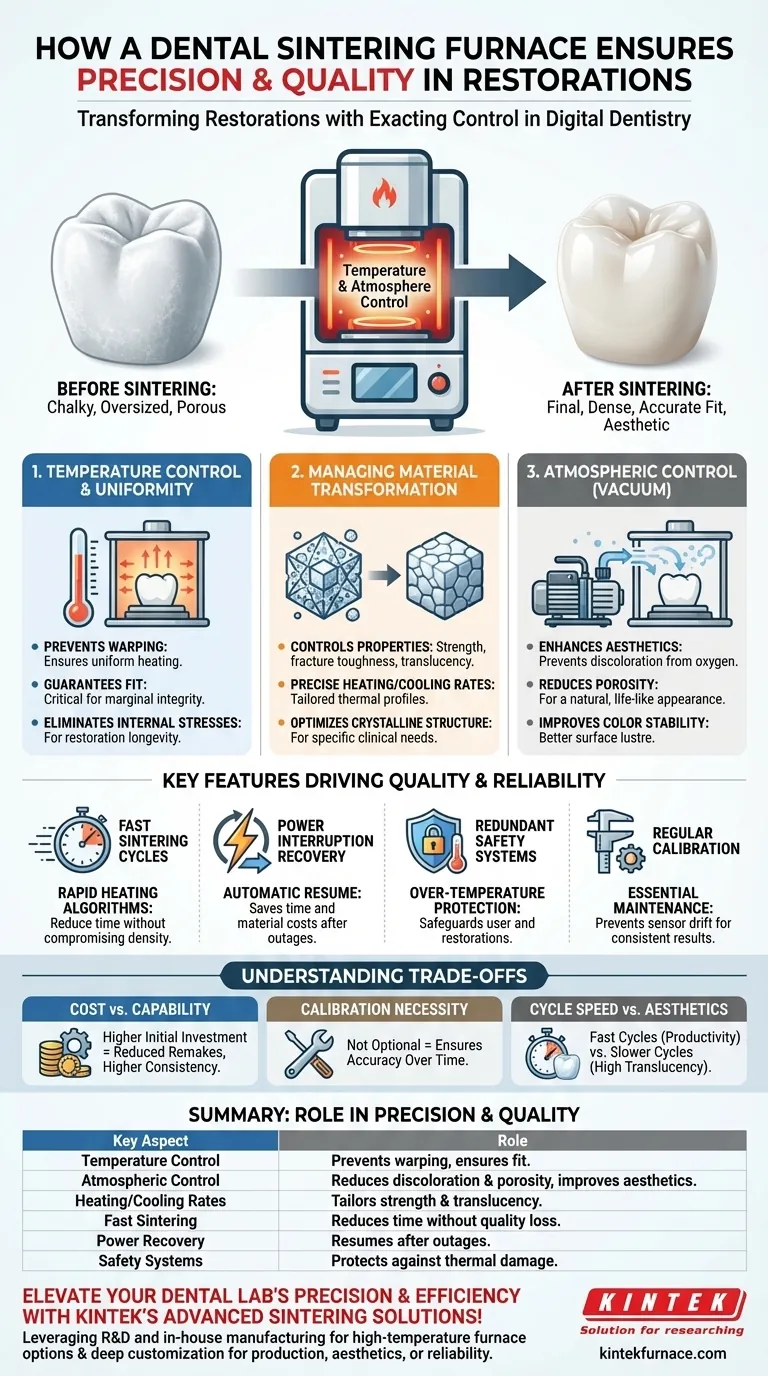 歯科用焼結炉は、歯科修復物の精度と品質をどのように保証するのでしょうか？完璧な適合と審美性を実現する ビジュアルガイド