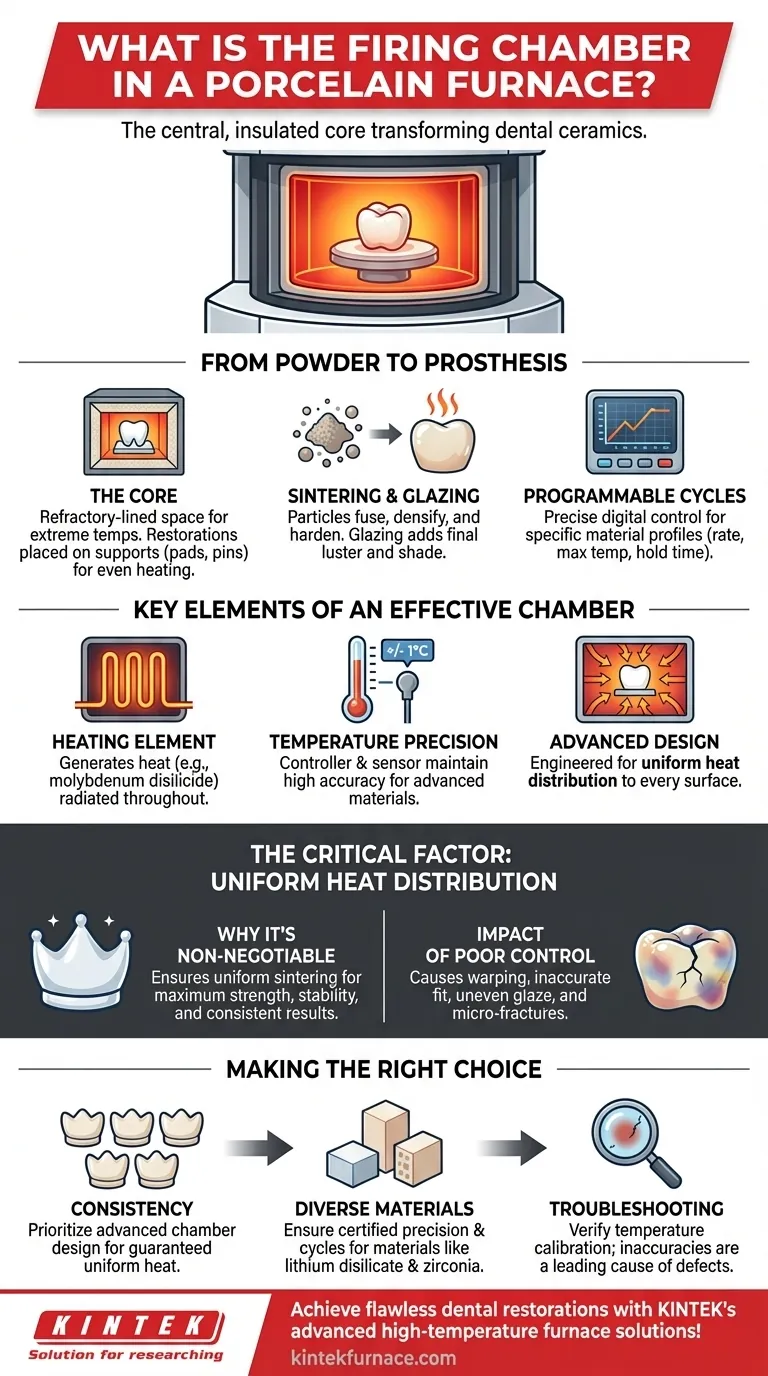 What is the firing chamber in a porcelain furnace? Unlock Precision for Flawless Dental Restorations Visual Guide