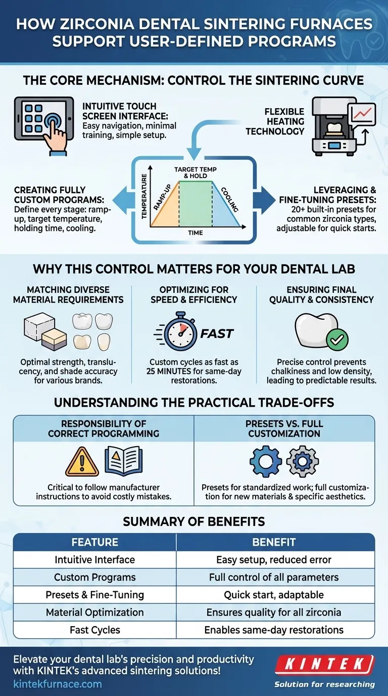 지르코니아 치과 소결로(Zirconia Dental Sintering Furnace)는 어떻게 사용자 정의 소결 프로그램을 지원하나요? 맞춤형 치과 솔루션 구현 시각적 가이드