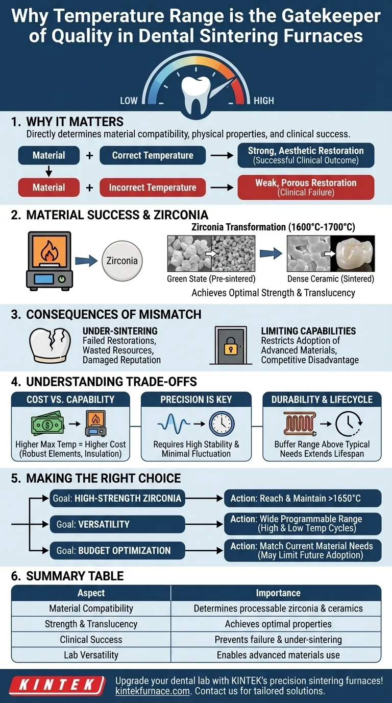 为什么温度范围对牙科烧结炉很重要？优化牙科实验室的效率 图解指南