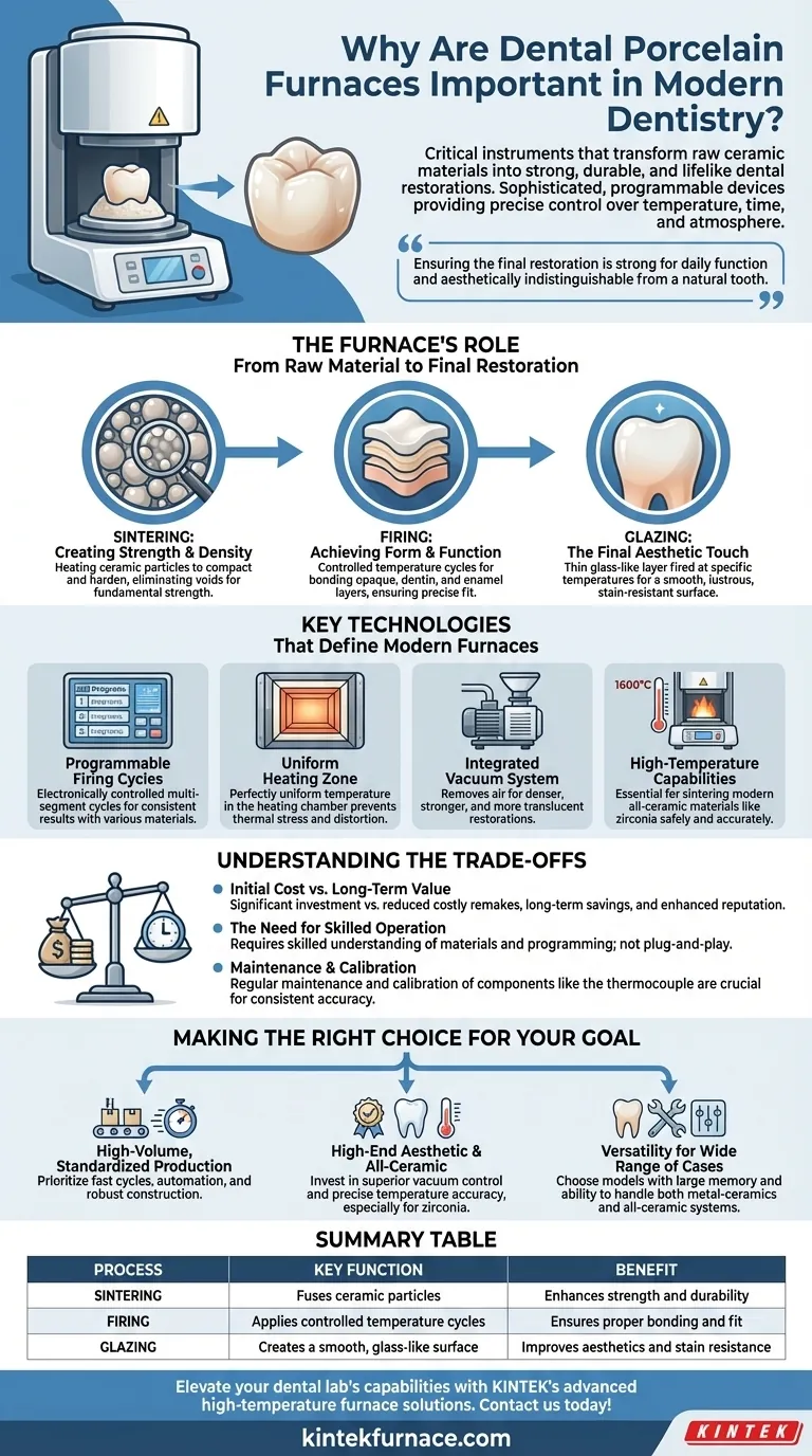 Perché i forni per ceramica dentale sono importanti nell'odontoiatria moderna? Ottenere precisione ed estetica per restauri superiori Guida Visiva