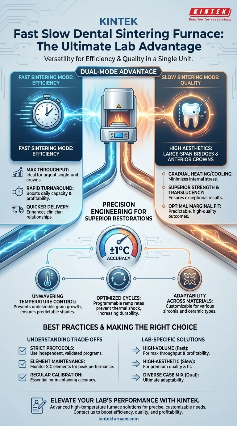 高速・低速歯科用焼結炉の利点は何ですか？検査効率と品質の向上 ビジュアルガイド