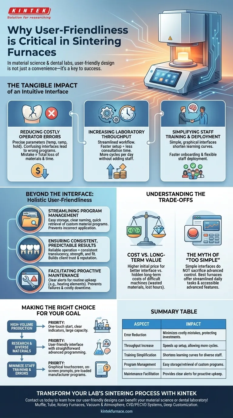 Por que a facilidade de uso é importante em um forno de sinterização? Aumente a Eficiência e Qualidade em Seu Laboratório Guia Visual