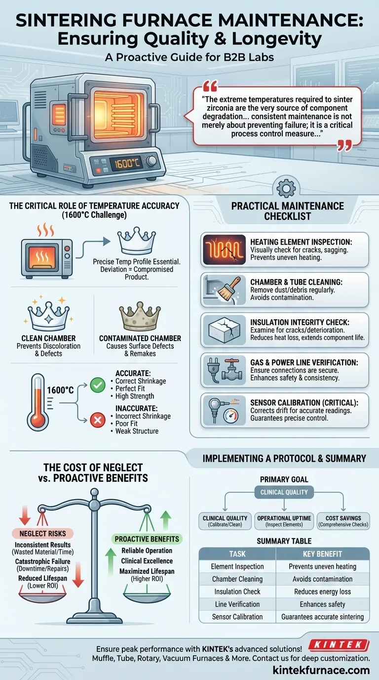 소결로의 유지보수 고려 사항은 무엇이며, 실험실의 정밀도와 수명을 보장하는 방법은 무엇입니까? 시각적 가이드