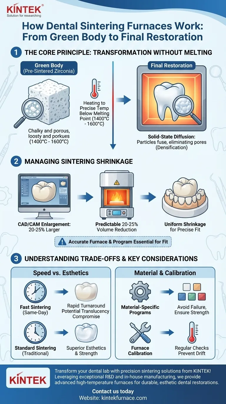 歯科炉における焼結プロセスはどのように機能しますか？精密な歯科修復物の変革を実現 ビジュアルガイド