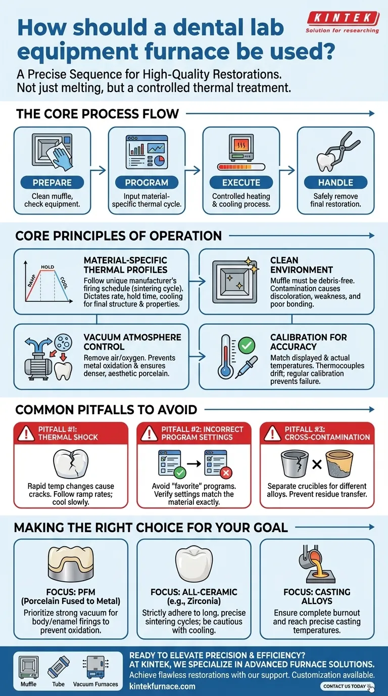How should a dental lab equipment furnace be used? Master Precision for Perfect Dental Restorations Visual Guide