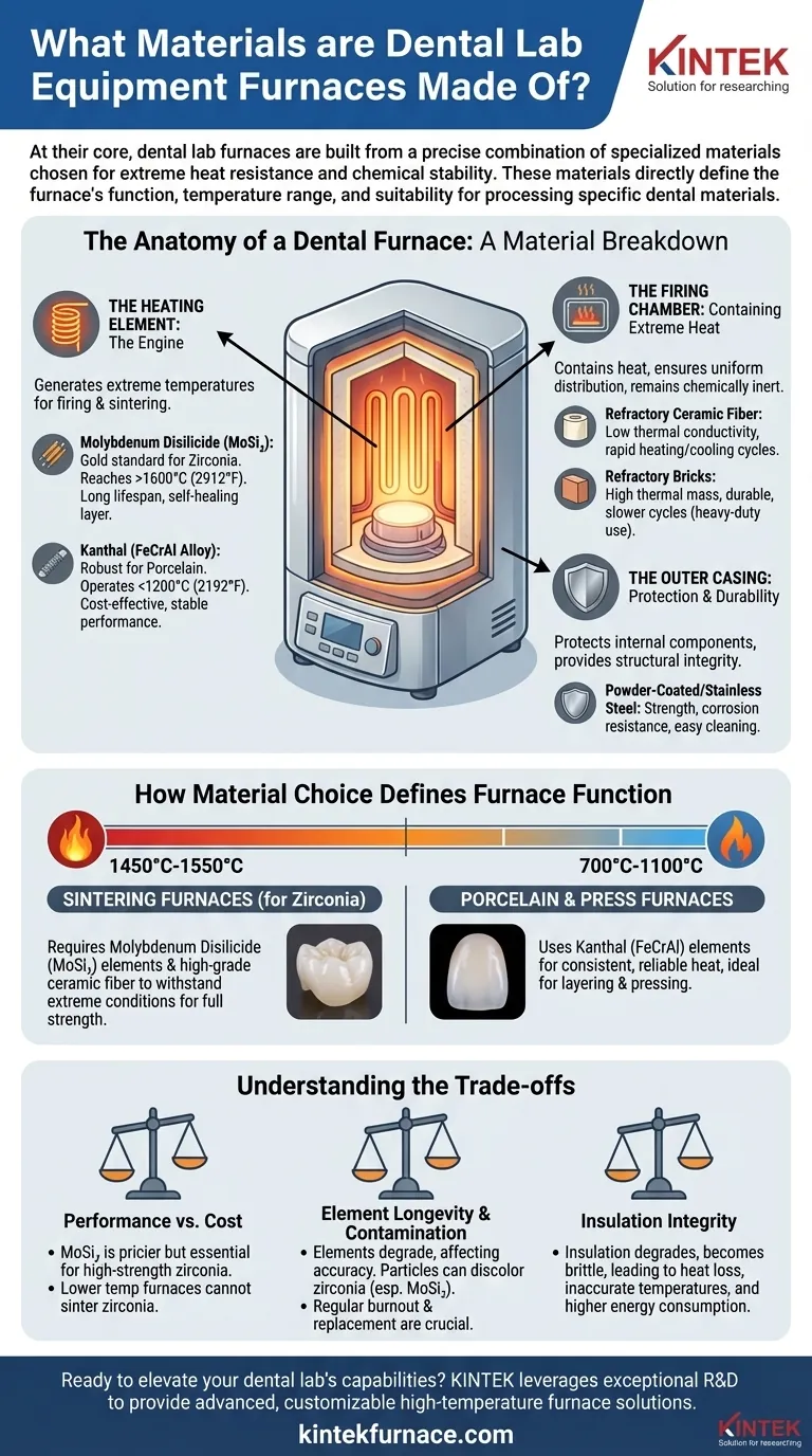 De que materiais são feitos os fornos de laboratório dentário? Guia Essencial para Precisão e Durabilidade Guia Visual