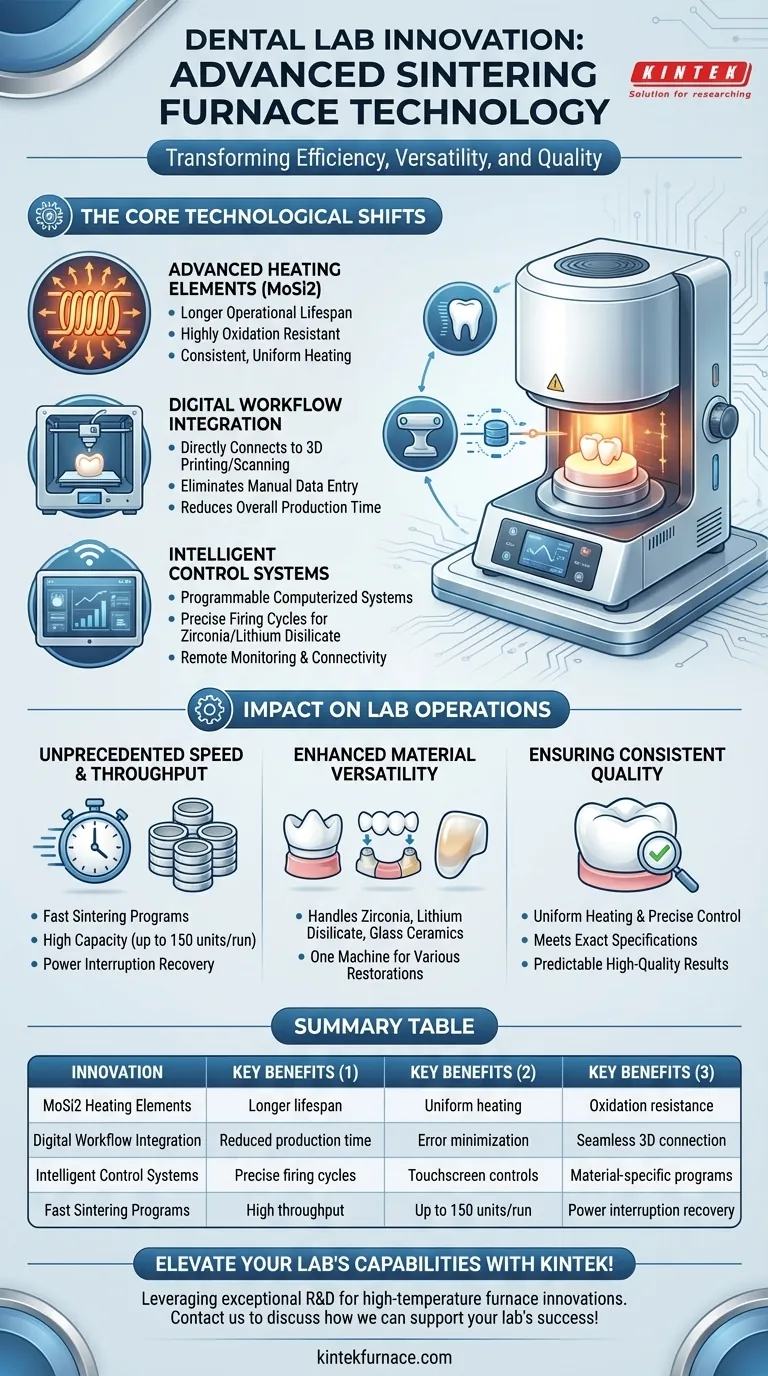 Quale innovazione recente è stata introdotta nella tecnologia dei forni di sinterizzazione per i laboratori odontotecnici? Aumenta l'efficienza con l'integrazione digitale Guida Visiva