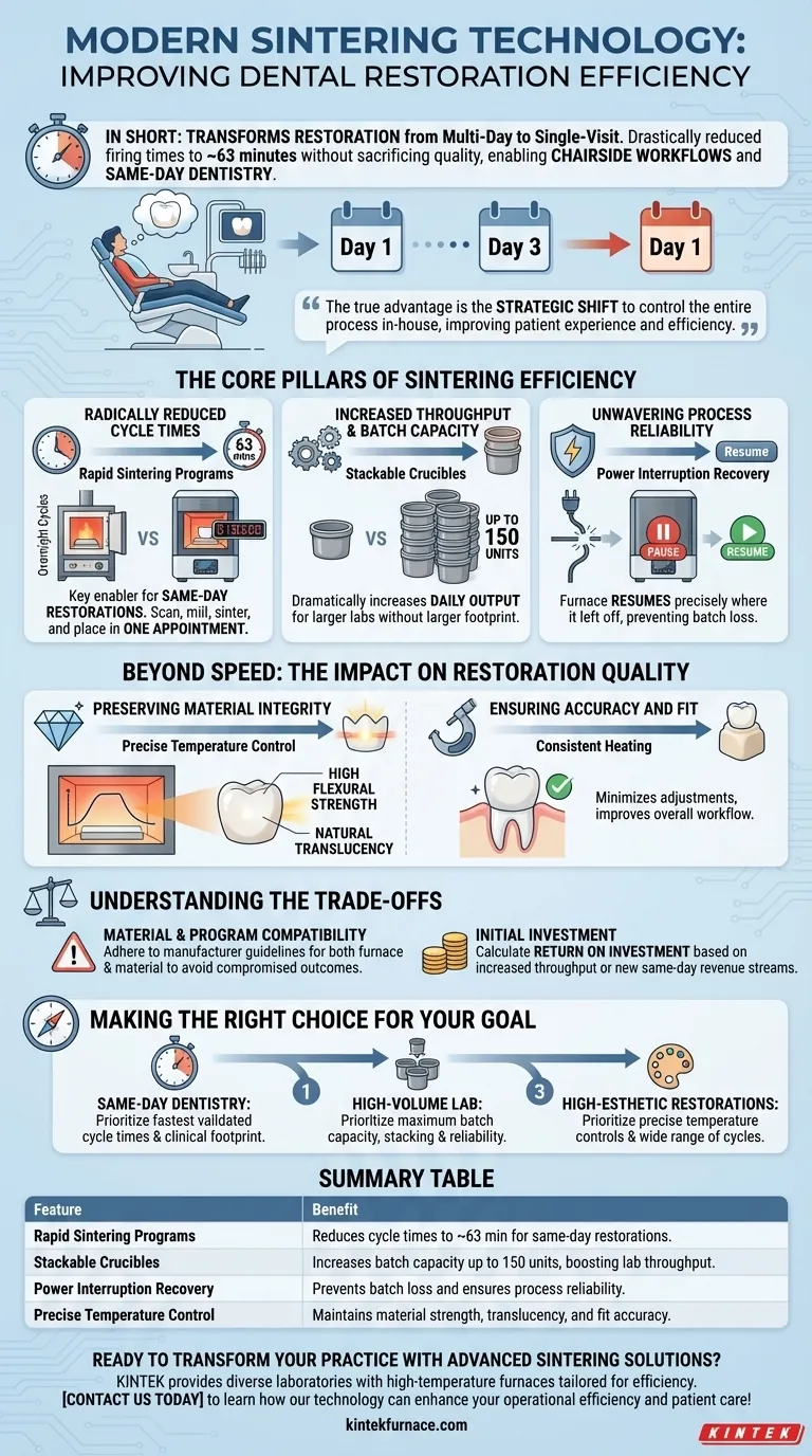 Comment la technologie de frittage moderne améliore-t-elle l'efficacité de la restauration dentaire ? Réalisez des soins dentaires le jour même avec rapidité et précision Guide Visuel