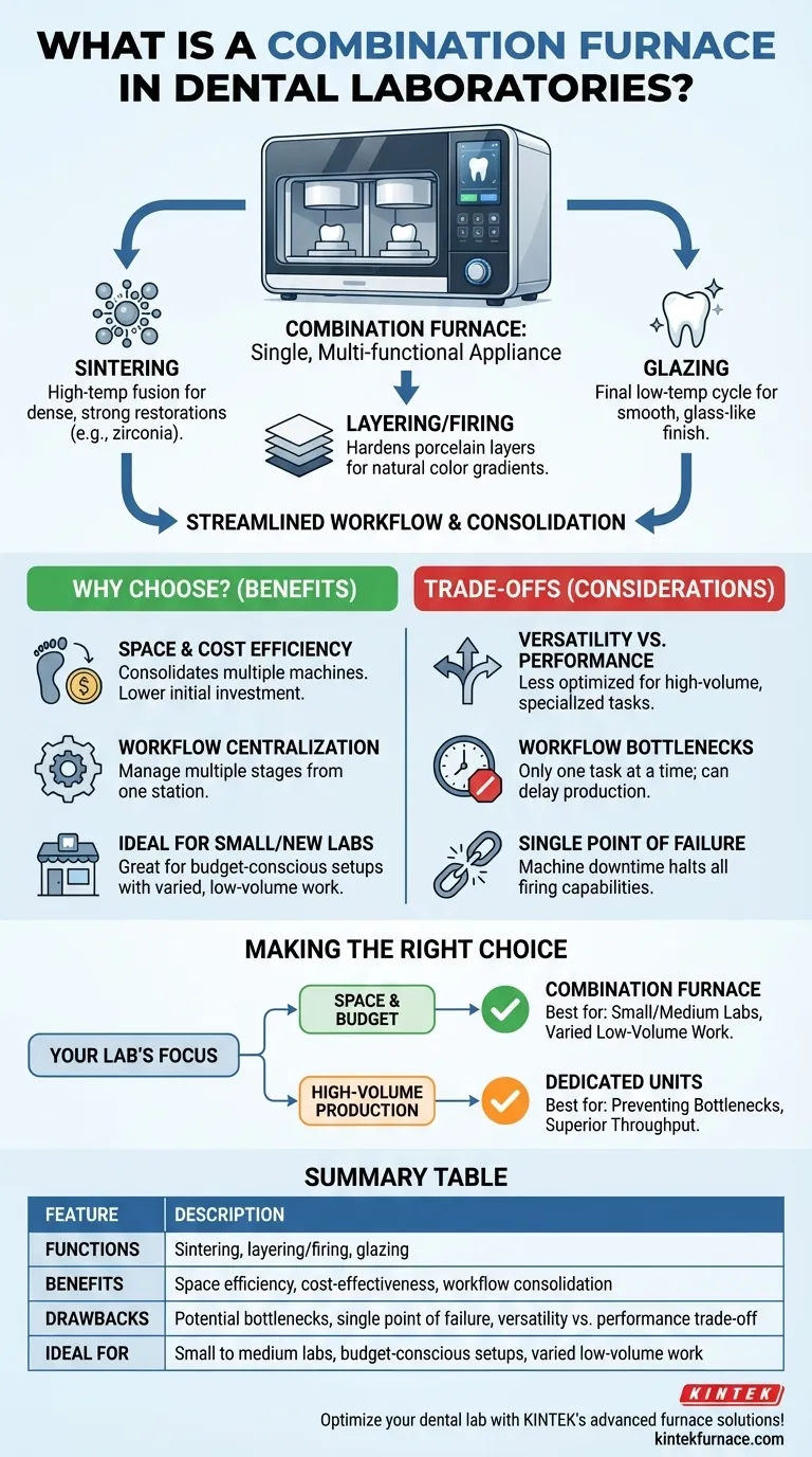 O que é um forno combinado em laboratórios de prótese dentária? Otimize o Fluxo de Trabalho do Seu Laboratório Dentário com um Único Dispositivo Guia Visual