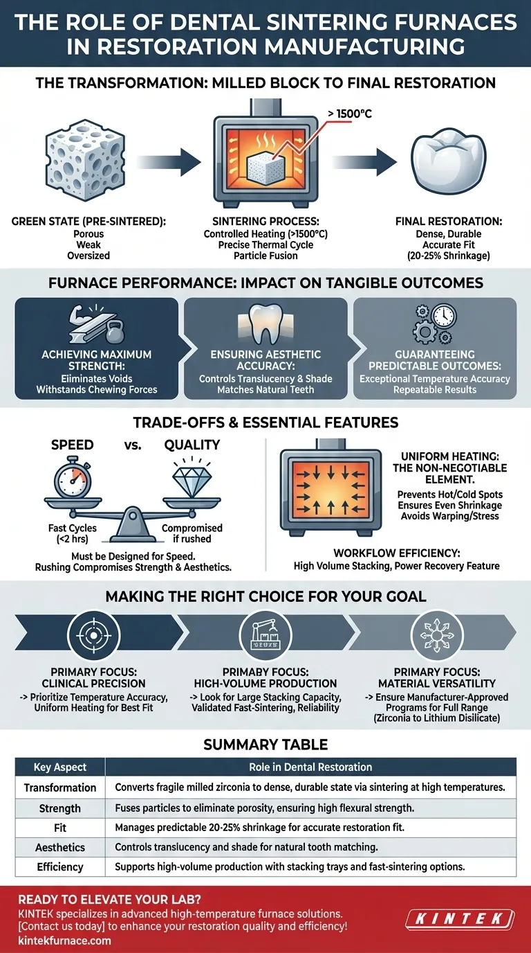 ما هو دور أفران التلبيد السني في تصنيع الترميمات السنية؟ تحقيق الدقة والمتانة في المختبرات السنية دليل مرئي