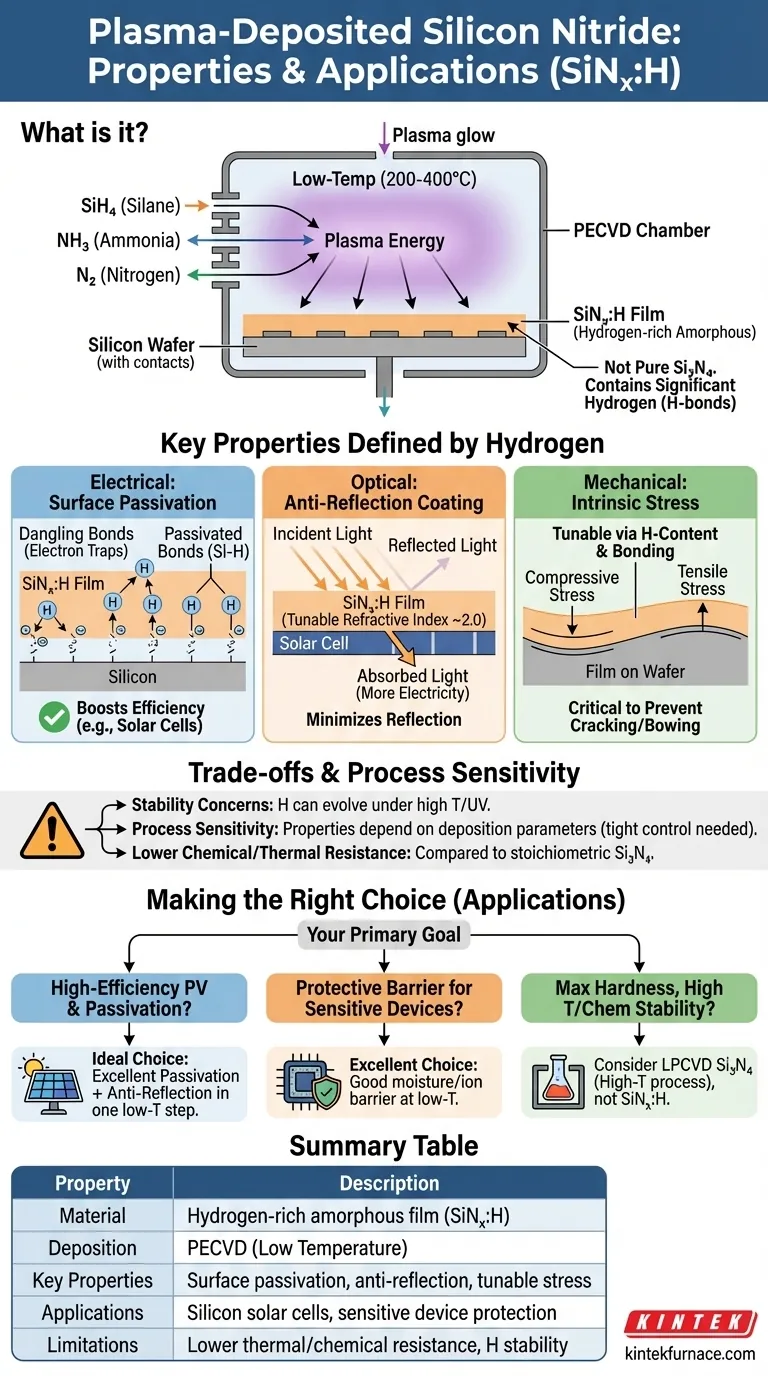 プラズマ堆積窒化ケイ素とは何か、その特性は？太陽電池効率におけるその役割を発見する ビジュアルガイド
