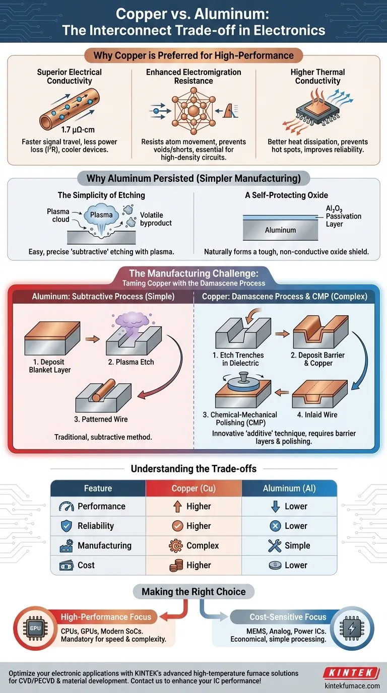 Why are copper films preferred over aluminum in some electronic applications? Discover Key Advantages for High-Performance ICs Visual Guide