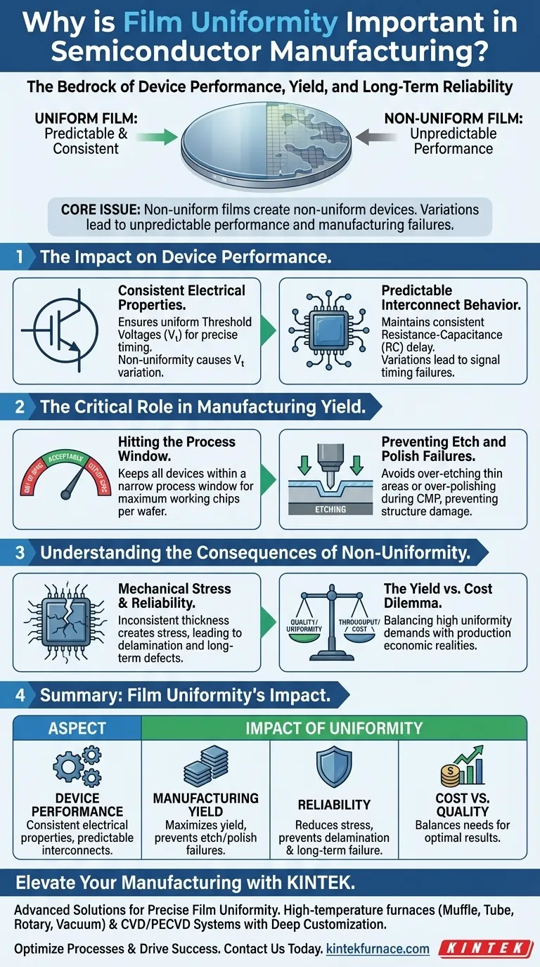 Perché l'uniformità del film è importante nella produzione di semiconduttori? Garantire elevate prestazioni del dispositivo e resa Guida Visiva