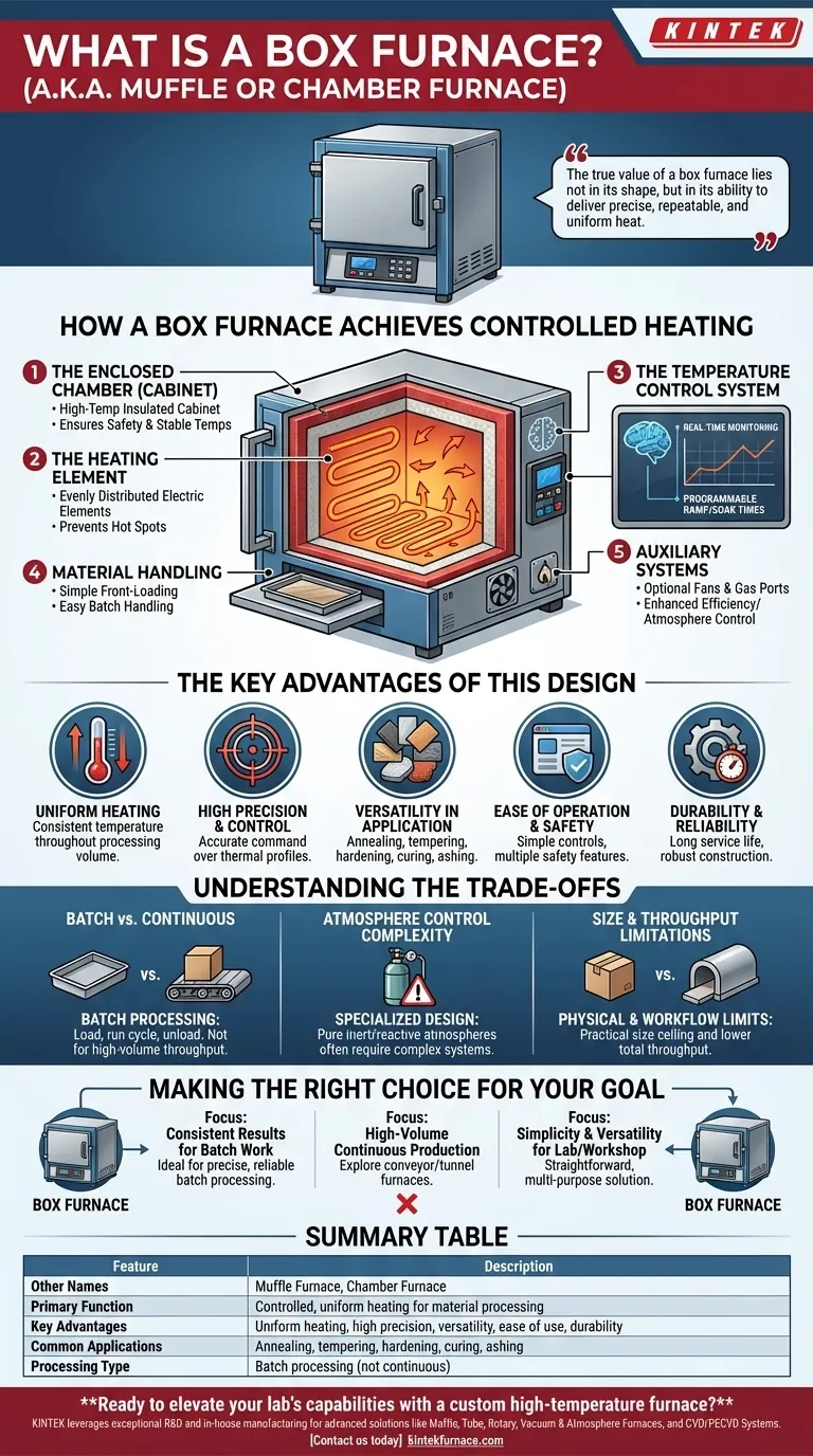 ما هو فرن الصندوق وما هي أسماؤه الأخرى؟ اكتشف استخداماته وفوائده الرئيسية دليل مرئي