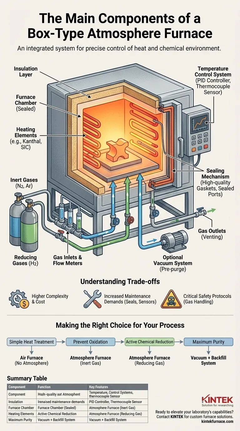 What are the main components of a box-type atmosphere furnace? Essential Parts for Precise Thermal Processing Visual Guide