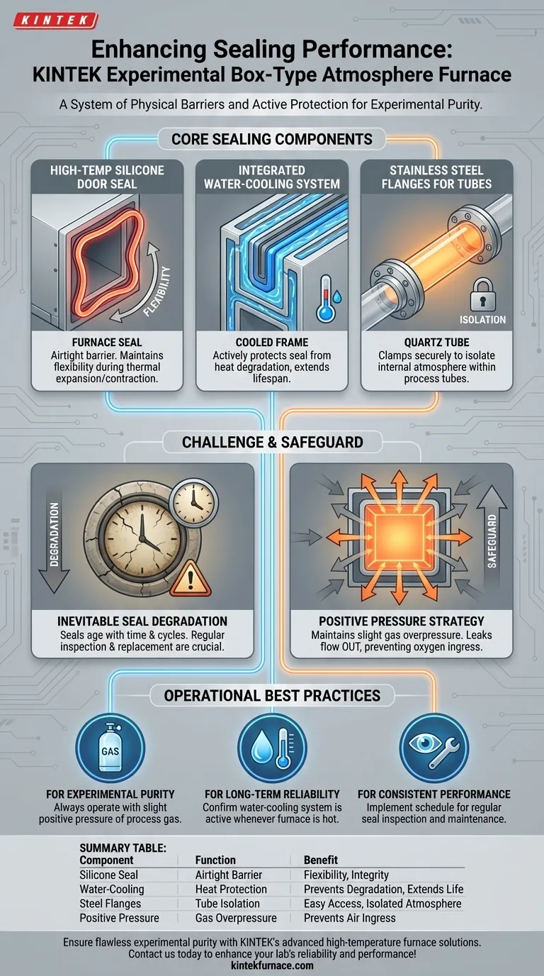 How is the sealing performance of an experimental box type atmosphere furnace enhanced? Boost Purity with Advanced Sealing Systems Visual Guide