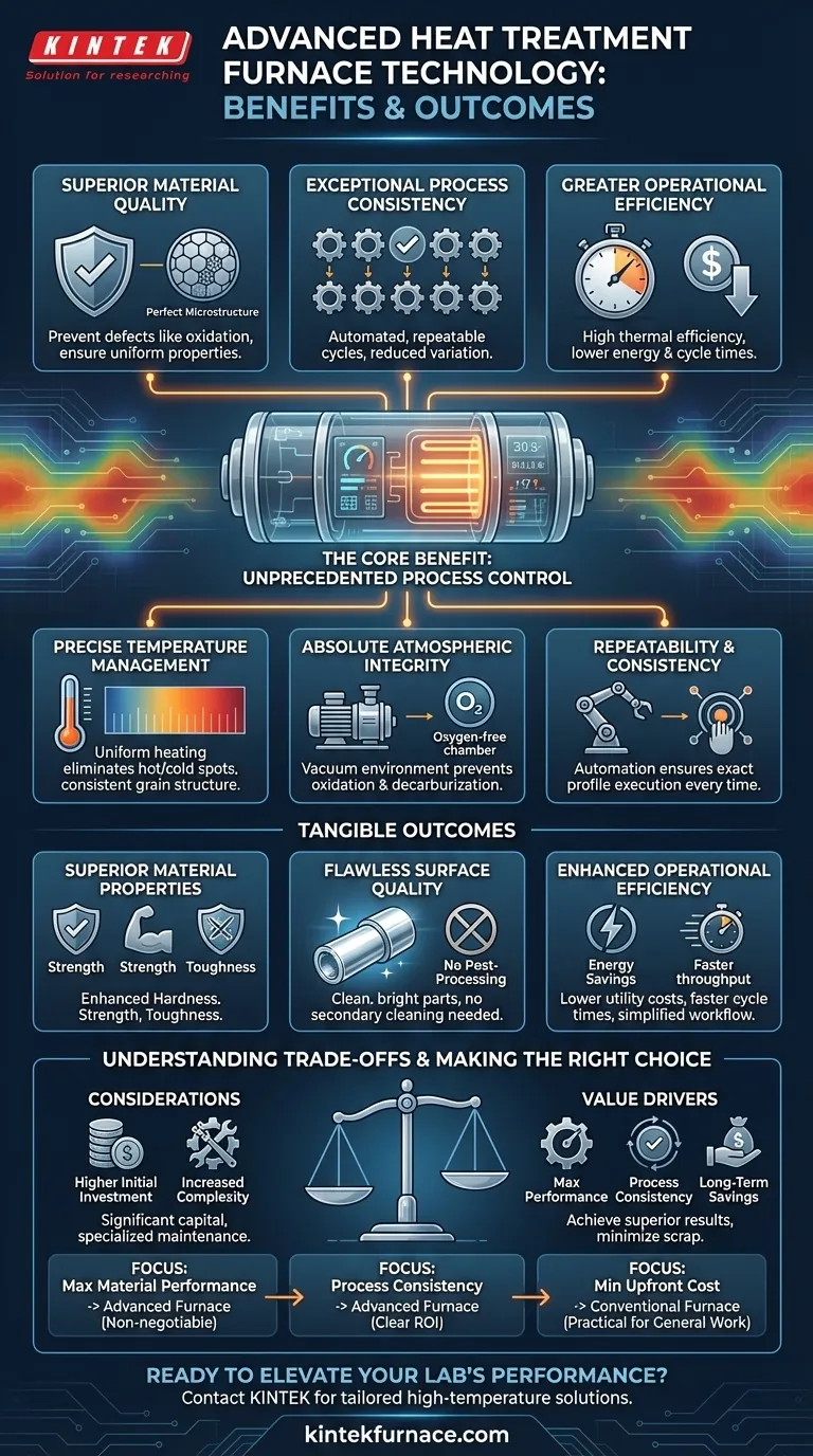 What are the benefits of using advanced technology in heat treatment furnaces? Achieve Superior Material Quality and Efficiency Visual Guide