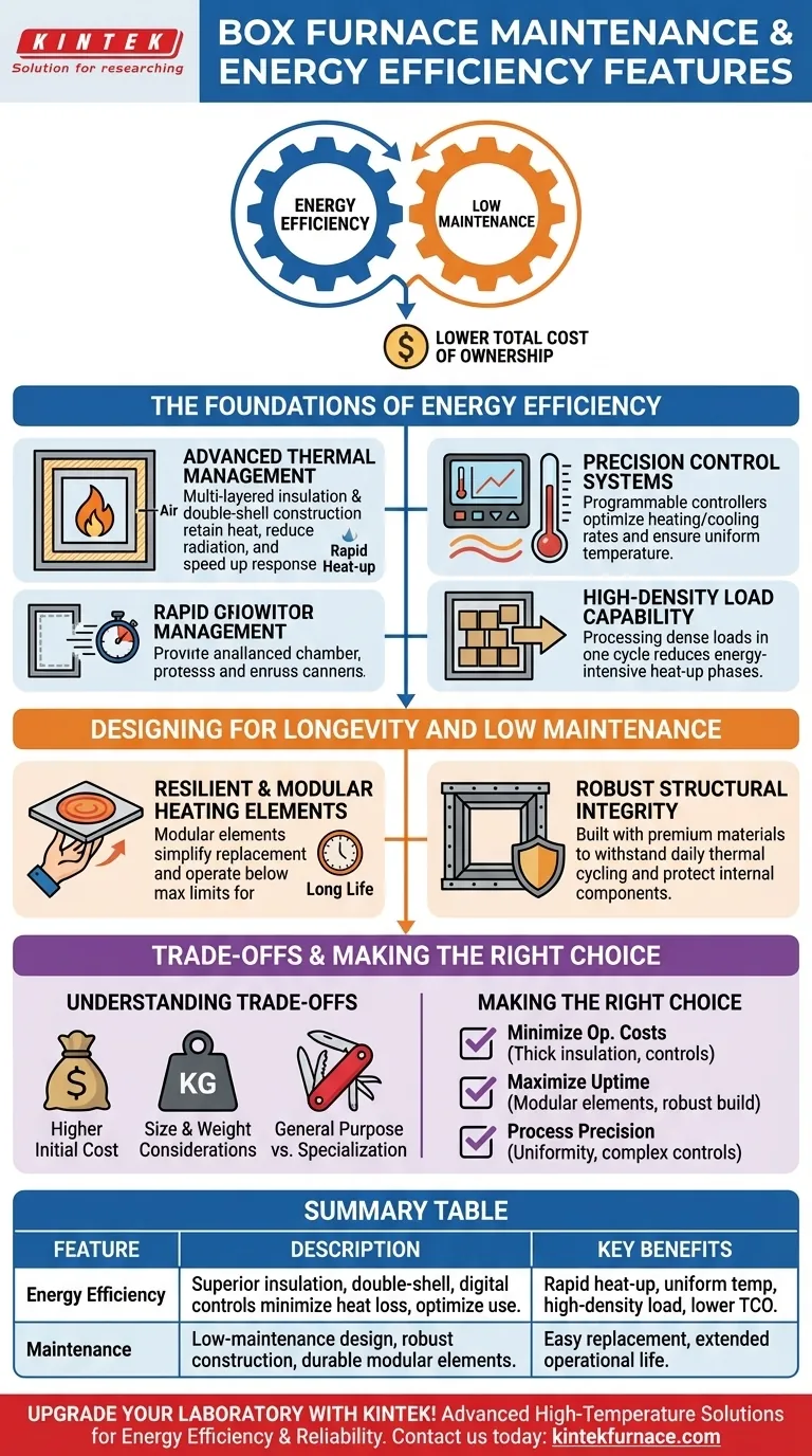 What are the maintenance and energy efficiency features of box furnaces? Lower Costs with Reliable, Efficient Heating Visual Guide