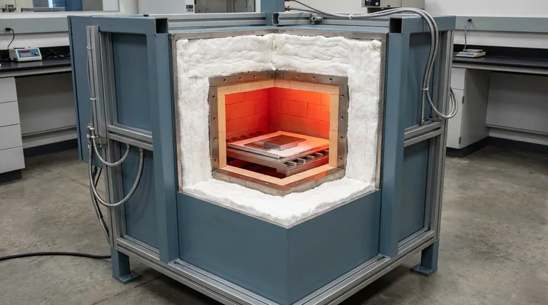 ¿Qué materiales se utilizan en la estructura de un horno de resistencia tipo caja? Descubra los Materiales Clave para la Durabilidad y Eficiencia