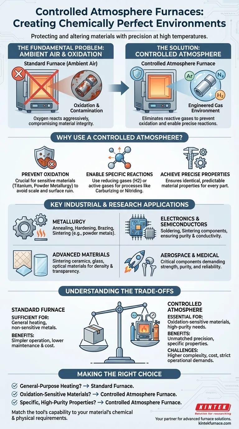 In what settings are controlled atmosphere furnaces commonly used? Essential for High-Purity Material Processing Visual Guide