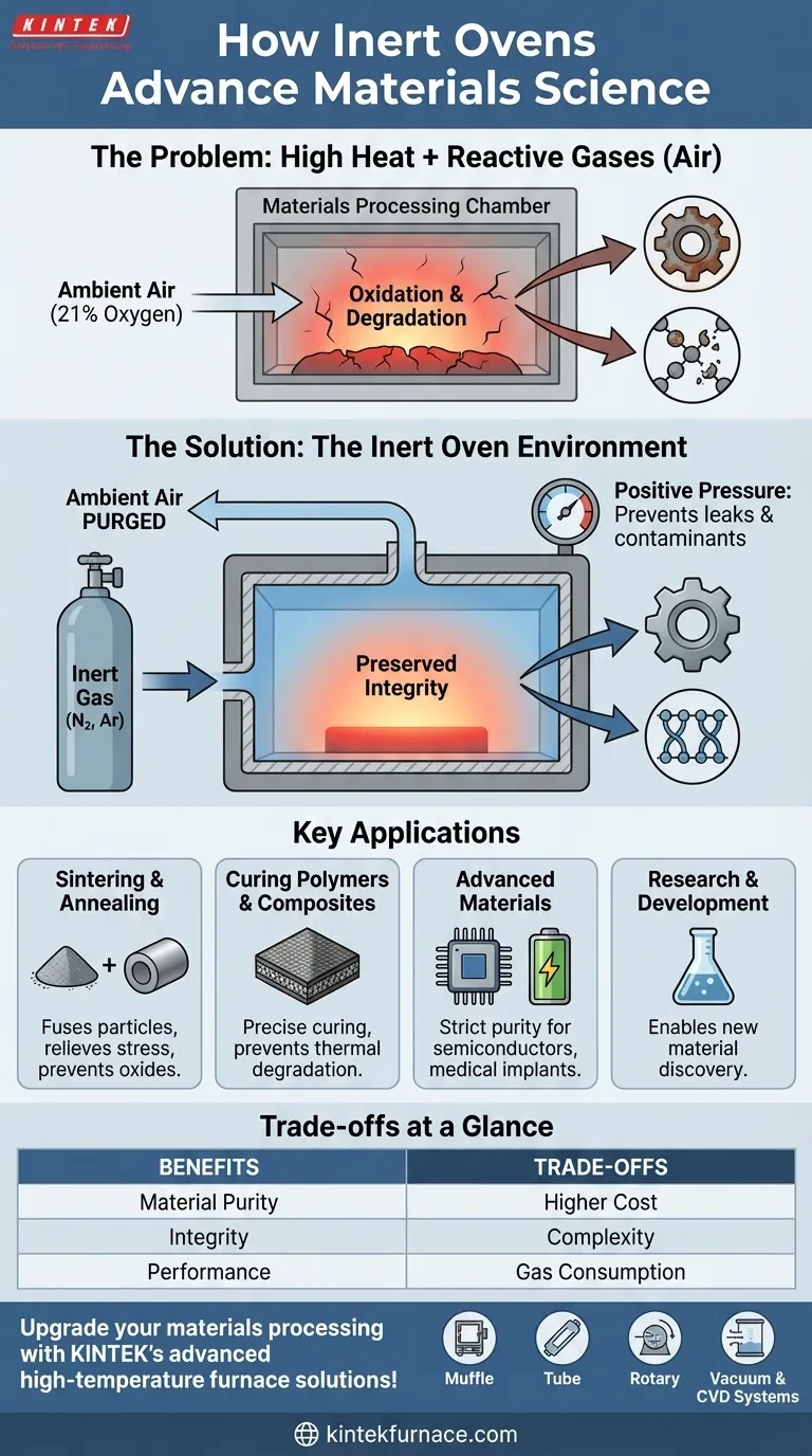 Como os fornos inertes são usados na ciência dos materiais? Prevenção da Oxidação para Integridade Superior do Material Guia Visual
