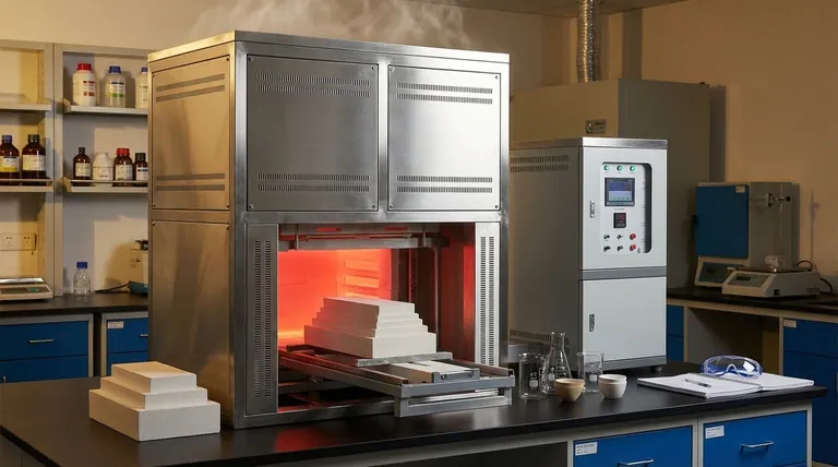 Che tipo di sistema di raffreddamento viene tipicamente utilizzato nelle fornaci a muffola da laboratorio? Scopri il design a scarico semplice per un raffreddamento sicuro e graduale