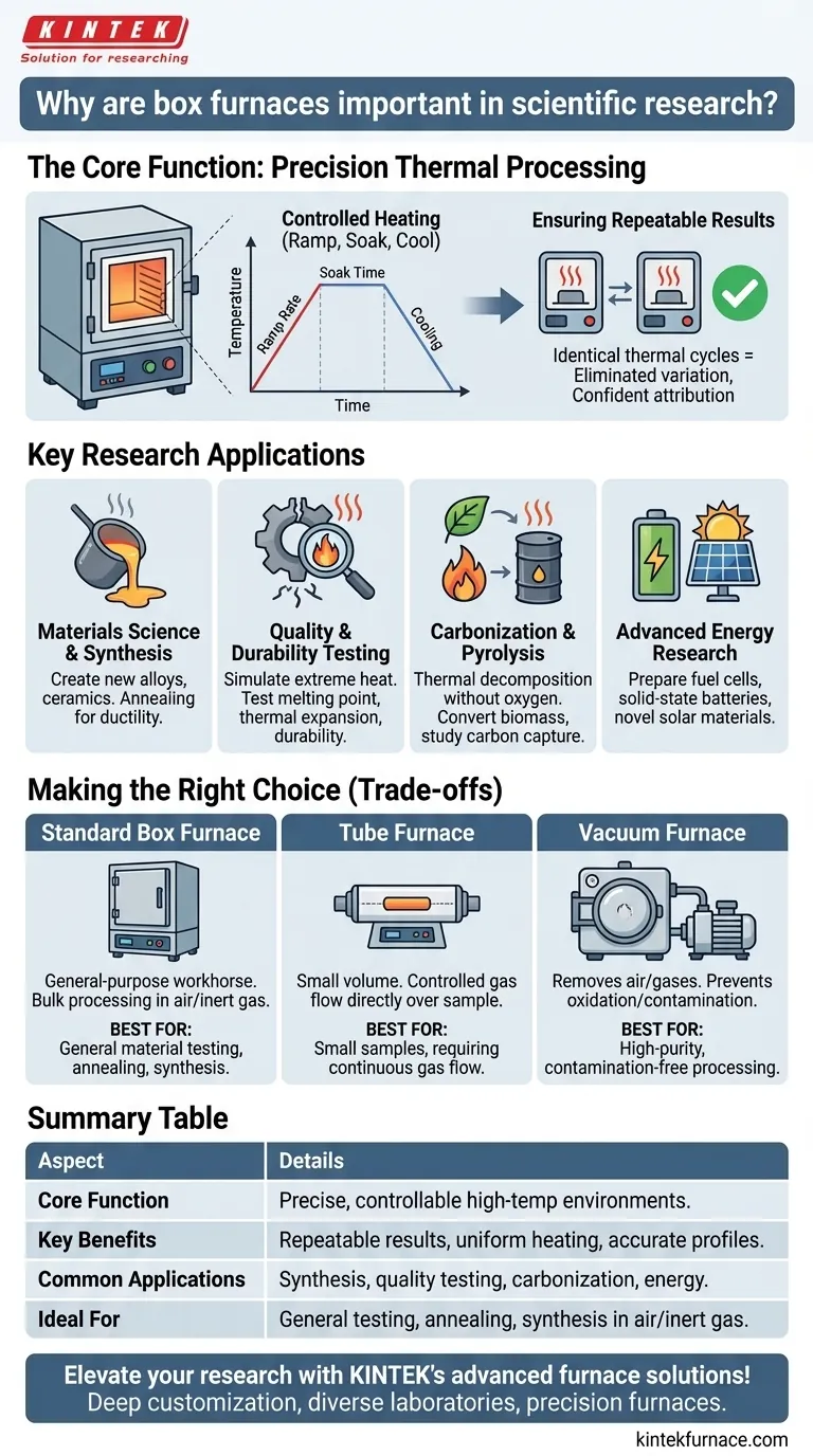Perché le fornaci a scatola sono importanti nella ricerca scientifica? Sbloccare precisione e controllo per le scoperte Guida Visiva