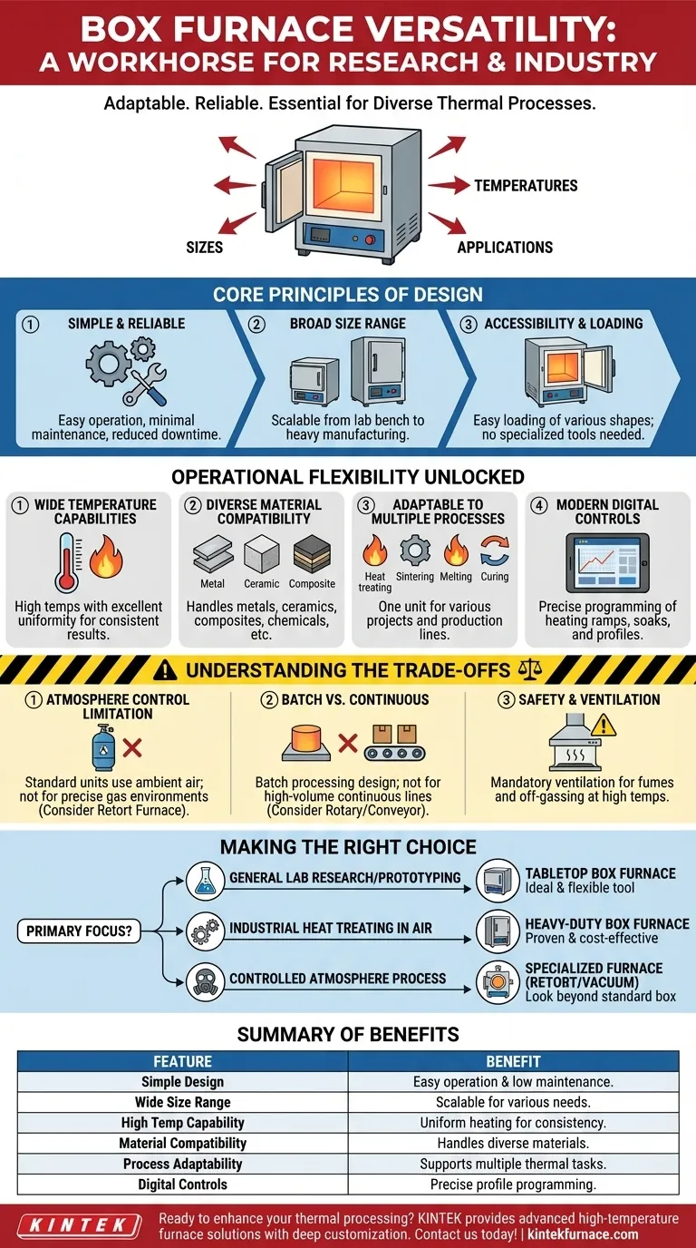 O que torna os fornos de caixa equipamentos versáteis? Desbloqueie o Aquecimento Adaptável para Aplicações Diversas Guia Visual
