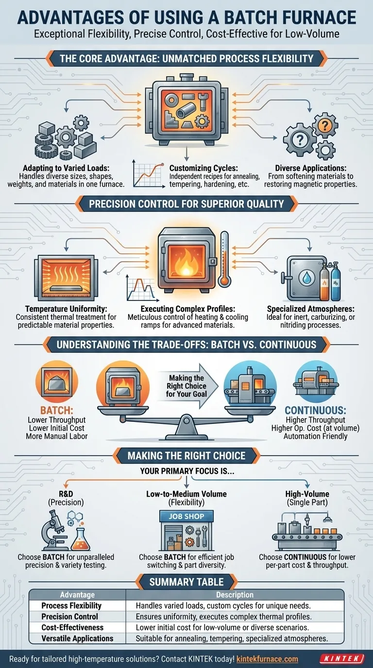 バッチ炉を使用する利点は何ですか？比類のないプロセスの柔軟性と精度を実現 ビジュアルガイド