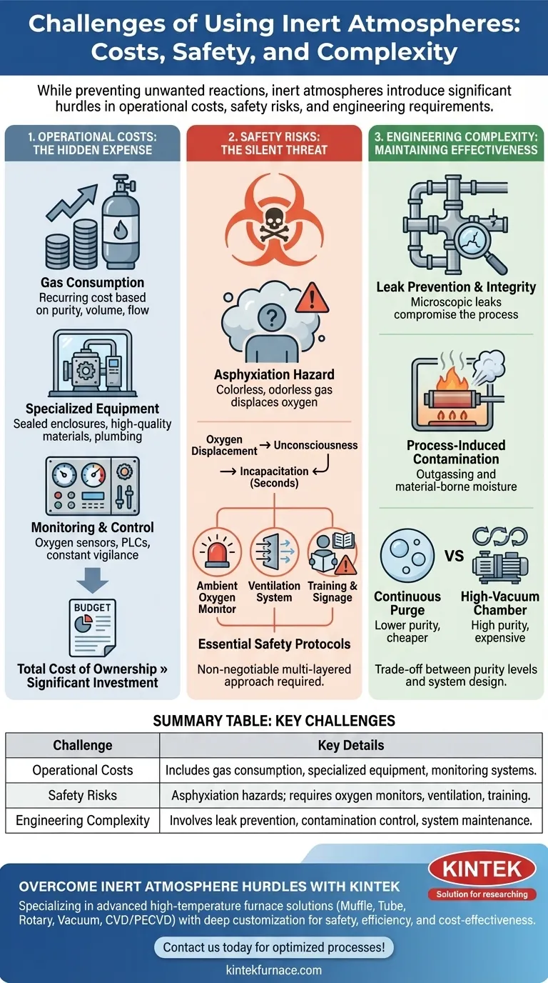 What challenges are associated with using inert atmospheres? Overcome Costs, Safety, and Complexity Visual Guide
