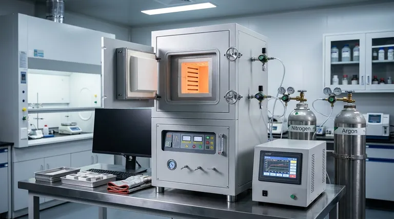 Quais são os principais componentes de um forno de atmosfera controlada por programa? Desbloqueie a Precisão no Processamento Térmico