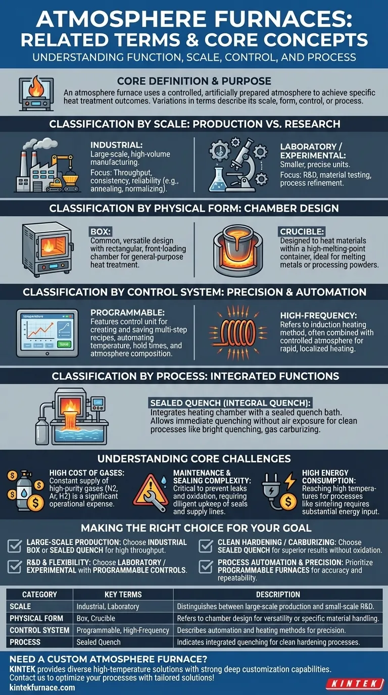 분위기 가열로와 관련된 용어는 무엇이 있습니까? 열처리 요구 사항에 맞는 유형 살펴보기 시각적 가이드