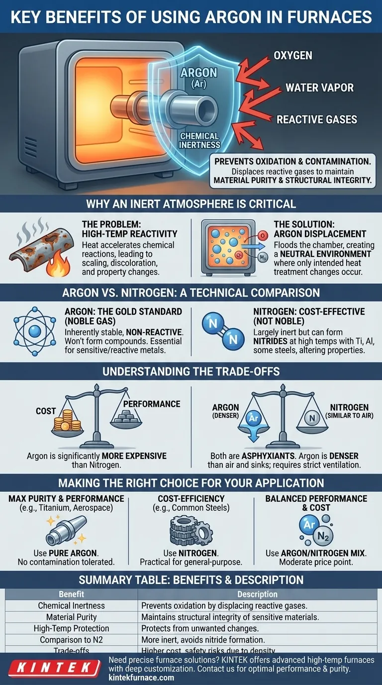 What are the key benefits of using argon in furnaces? Ensure Maximum Purity and Performance Visual Guide