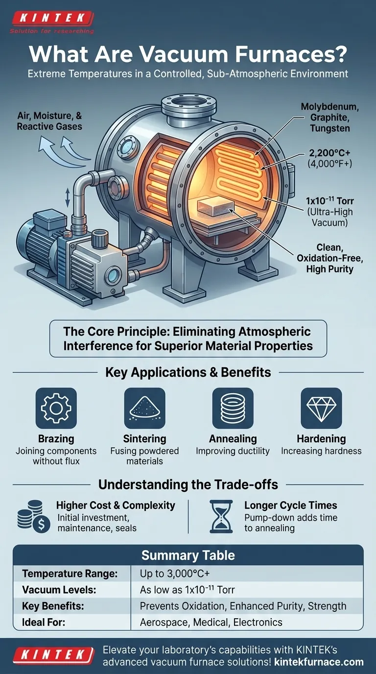 ¿Qué son los hornos de vacío y bajo qué condiciones operan? Descubra soluciones de procesamiento térmico de alta pureza Guía Visual